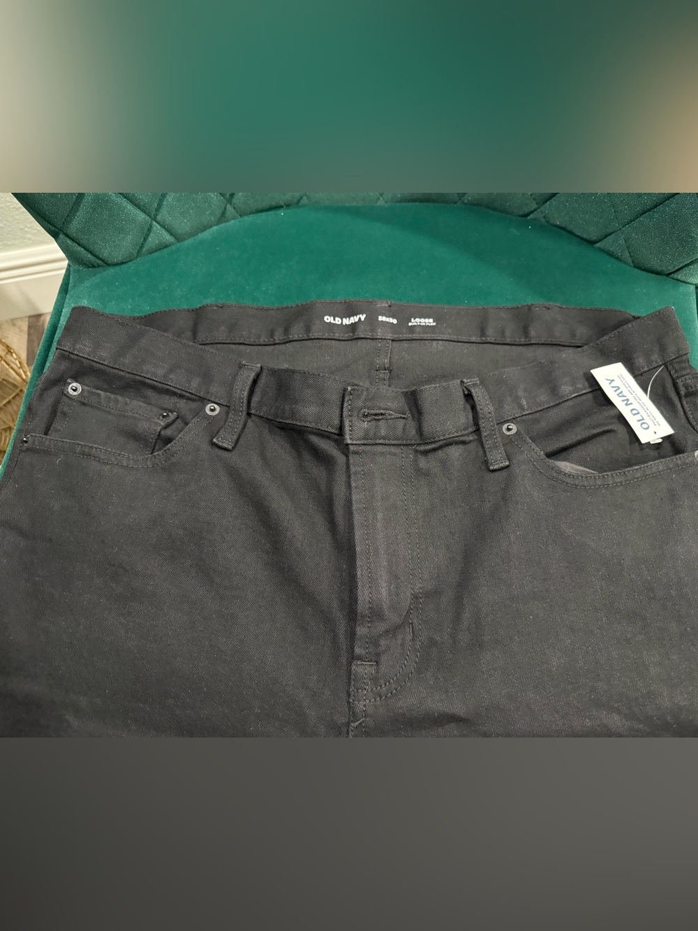 NWT - Old Navy - Men's Black Jeans - Classic Straight Fit - Picture 4 of 10